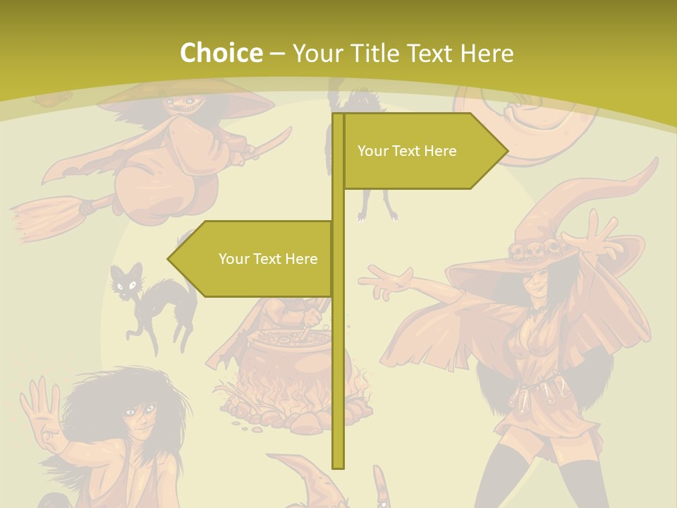 Vector Collection Of Halloween Witches. This Is The Second Part Of My Halloween Characters Special. Stock Vector Illustration: PowerPoint Template