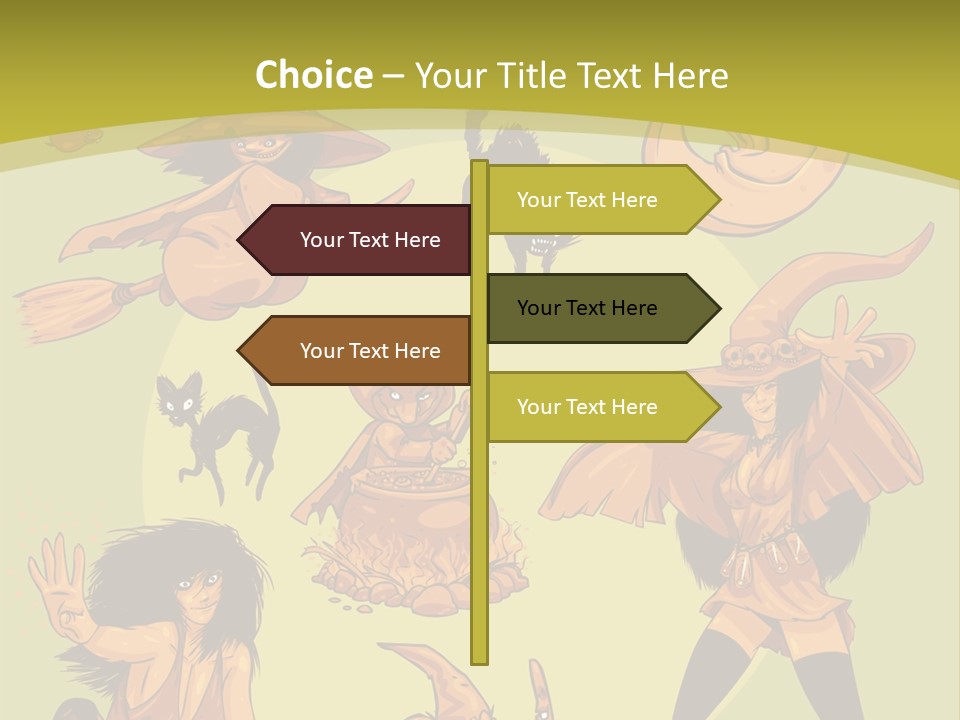 Vector Collection Of Halloween Witches. This Is The Second Part Of My Halloween Characters Special. Stock Vector Illustration: PowerPoint Template