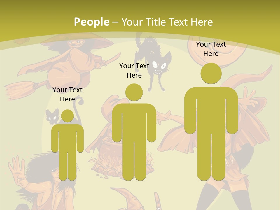 Vector Collection Of Halloween Witches. This Is The Second Part Of My Halloween Characters Special. Stock Vector Illustration: PowerPoint Template