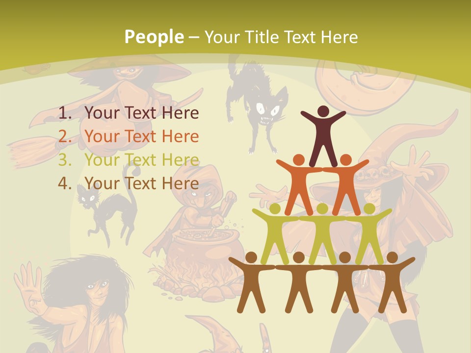 Vector Collection Of Halloween Witches. This Is The Second Part Of My Halloween Characters Special. Stock Vector Illustration: PowerPoint Template