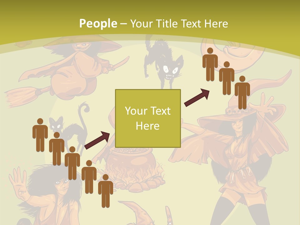 Vector Collection Of Halloween Witches. This Is The Second Part Of My Halloween Characters Special. Stock Vector Illustration: PowerPoint Template