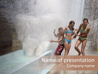 Water Slide PowerPoint Template