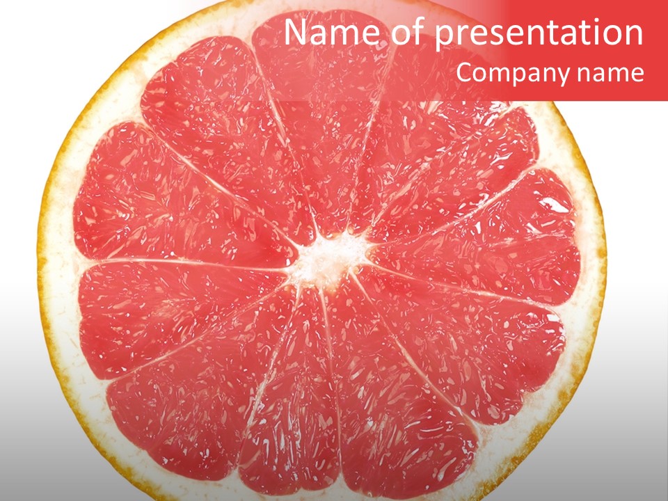 Isolated Citrus PowerPoint Template