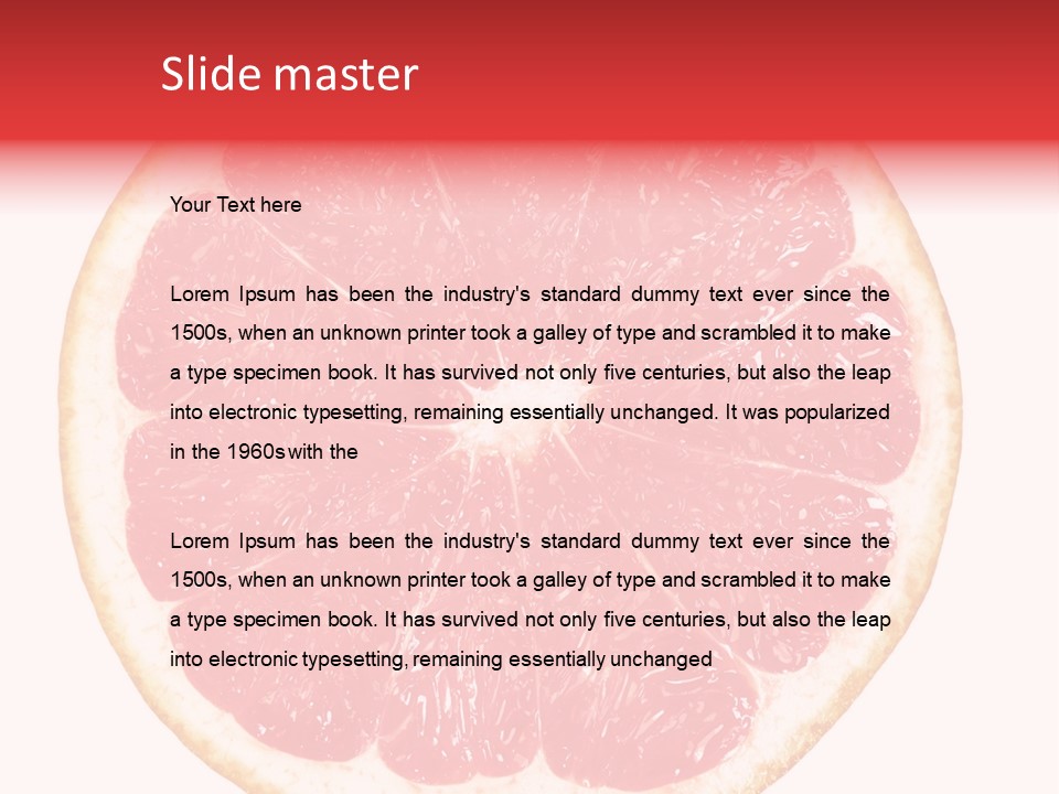 Isolated Citrus PowerPoint Template