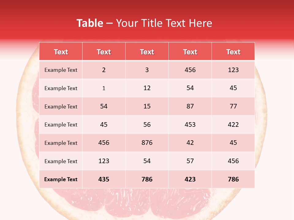 Isolated Citrus PowerPoint Template