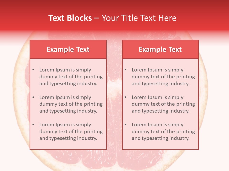 Isolated Citrus PowerPoint Template