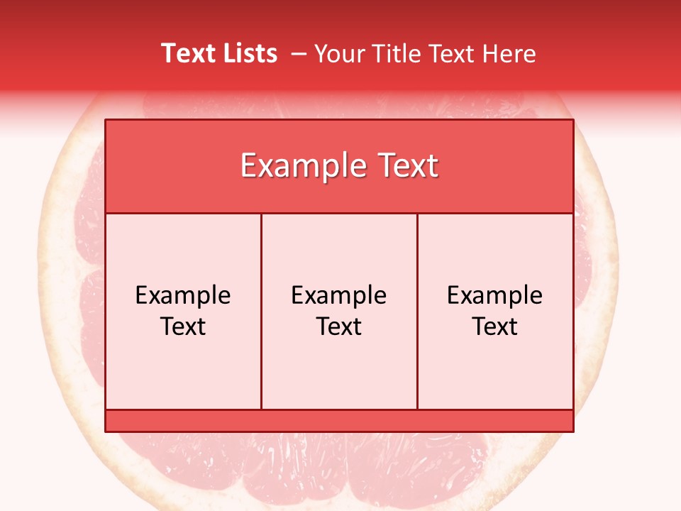 Isolated Citrus PowerPoint Template