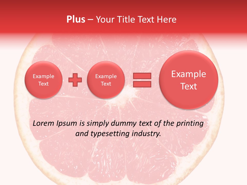 Isolated Citrus PowerPoint Template