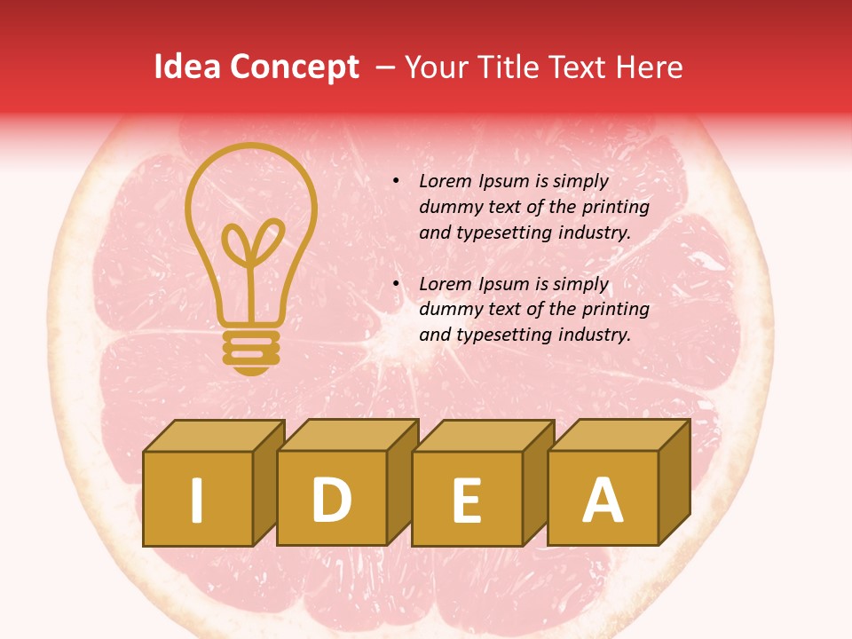 Isolated Citrus PowerPoint Template