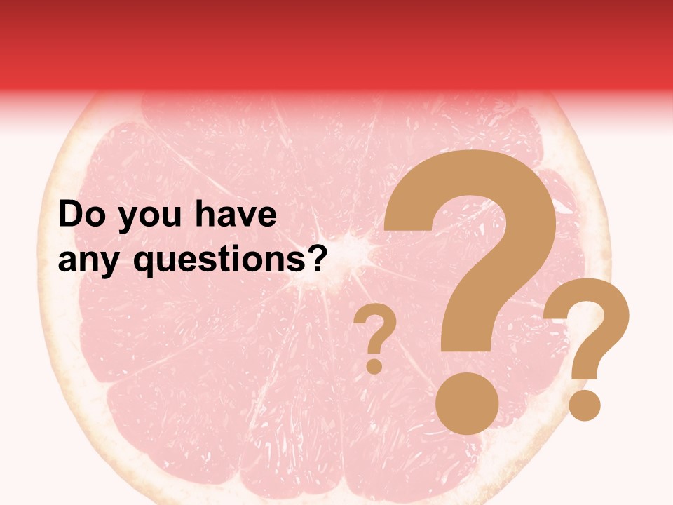 Isolated Citrus PowerPoint Template