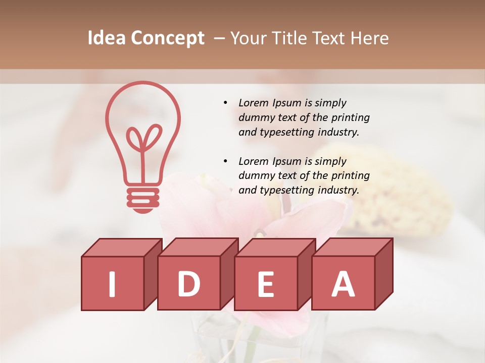 Taking A Bath PowerPoint Template