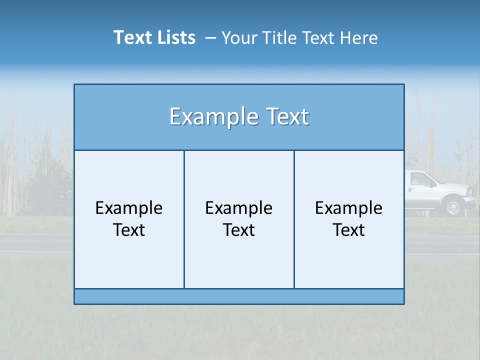 Pickup Truck Towing Boat On Trailer PowerPoint Template