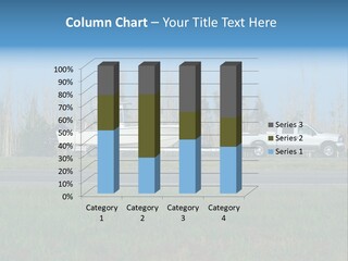 Pickup Truck Towing Boat On Trailer PowerPoint Template