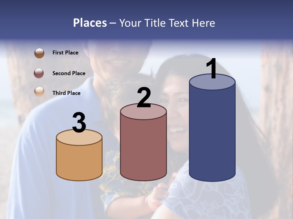 Young Asian Family PowerPoint Template