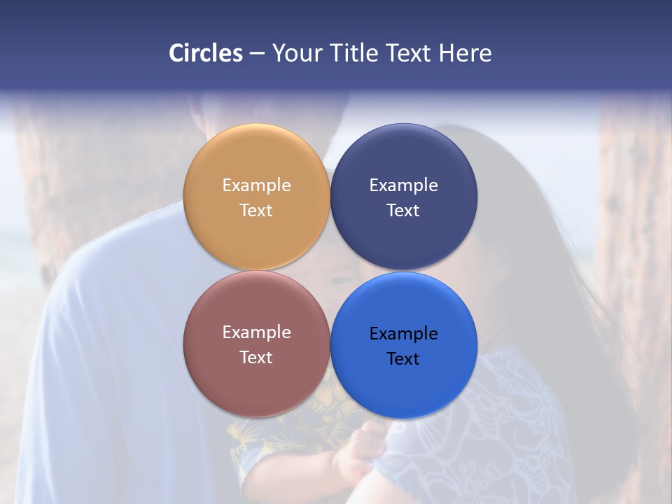 Young Asian Family PowerPoint Template