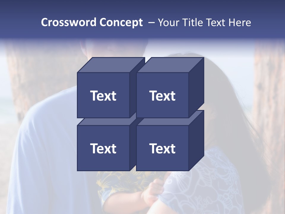 Young Asian Family PowerPoint Template