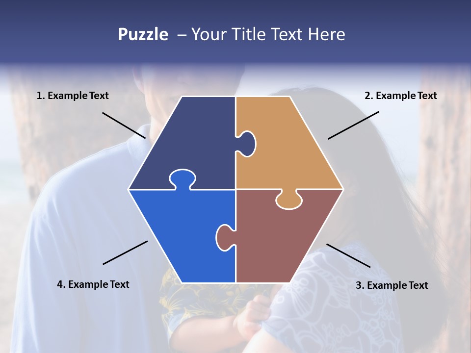 Young Asian Family PowerPoint Template