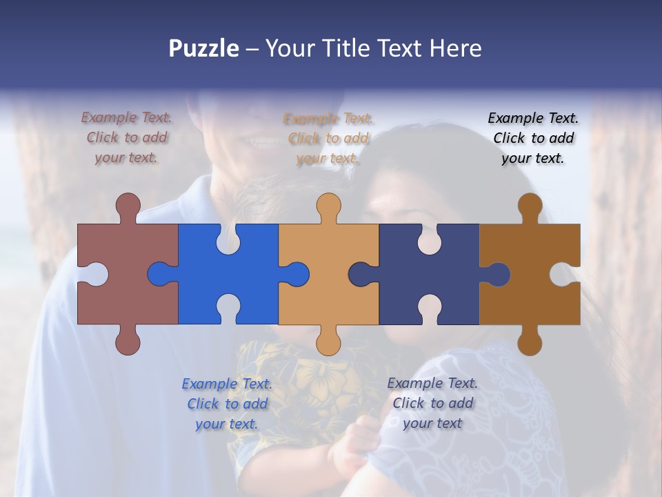 Young Asian Family PowerPoint Template