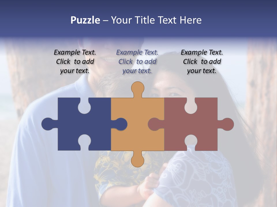 Young Asian Family PowerPoint Template