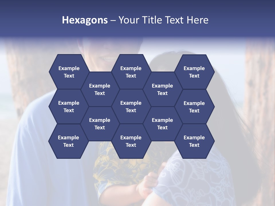 Young Asian Family PowerPoint Template