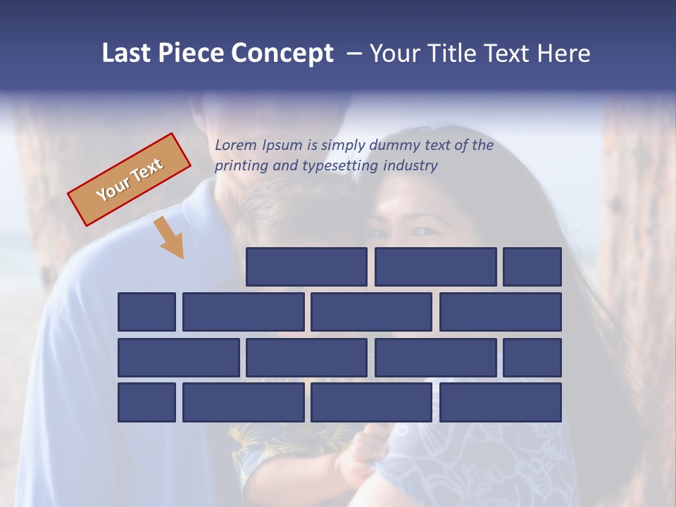 Young Asian Family PowerPoint Template