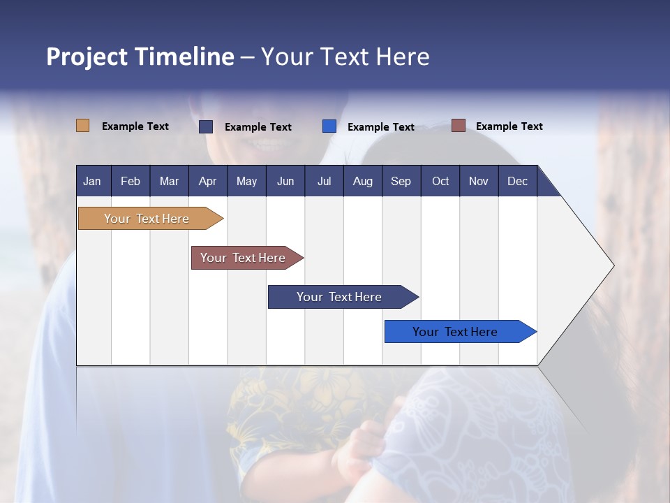 Young Asian Family PowerPoint Template