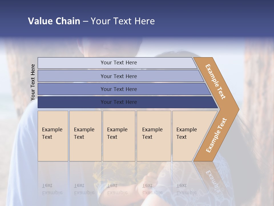 Young Asian Family PowerPoint Template