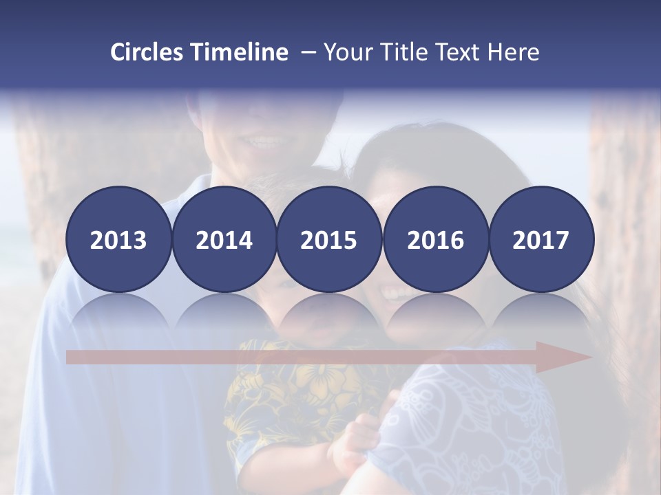 Young Asian Family PowerPoint Template