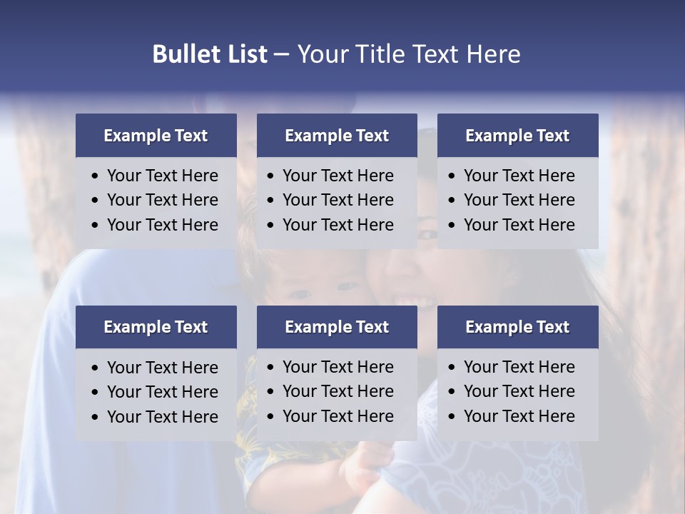 Young Asian Family PowerPoint Template