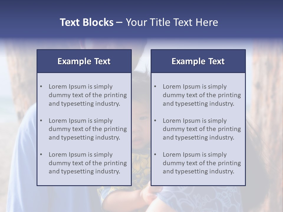 Young Asian Family PowerPoint Template