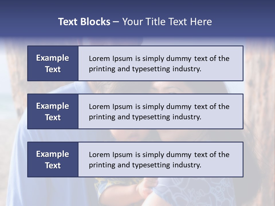 Young Asian Family PowerPoint Template