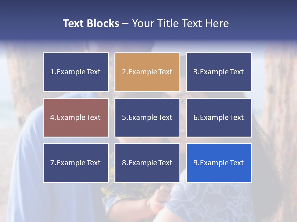 Young Asian Family PowerPoint Template