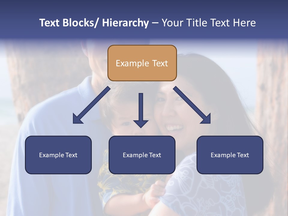 Young Asian Family PowerPoint Template