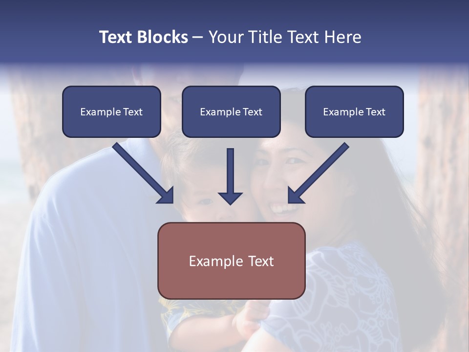 Young Asian Family PowerPoint Template