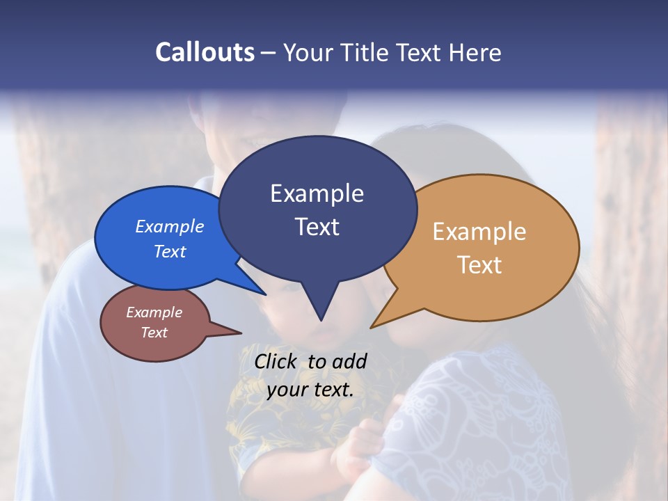 Young Asian Family PowerPoint Template