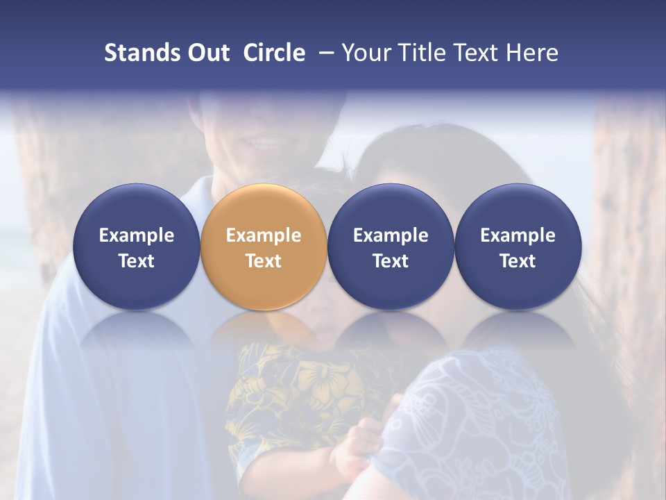 Young Asian Family PowerPoint Template