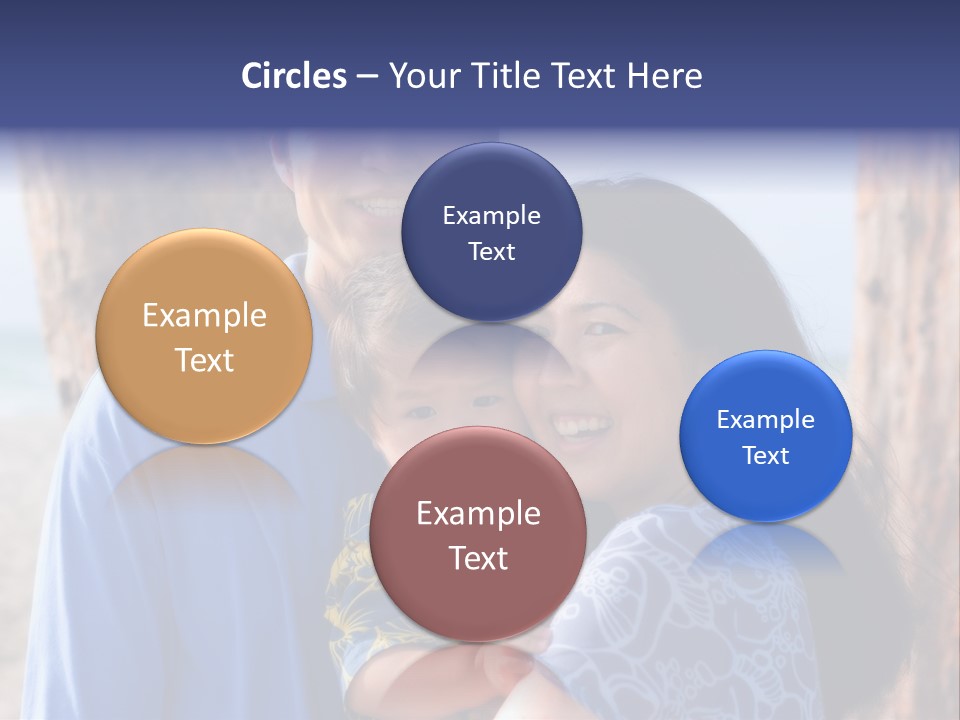 Young Asian Family PowerPoint Template