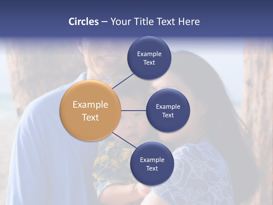 Young Asian Family PowerPoint Template