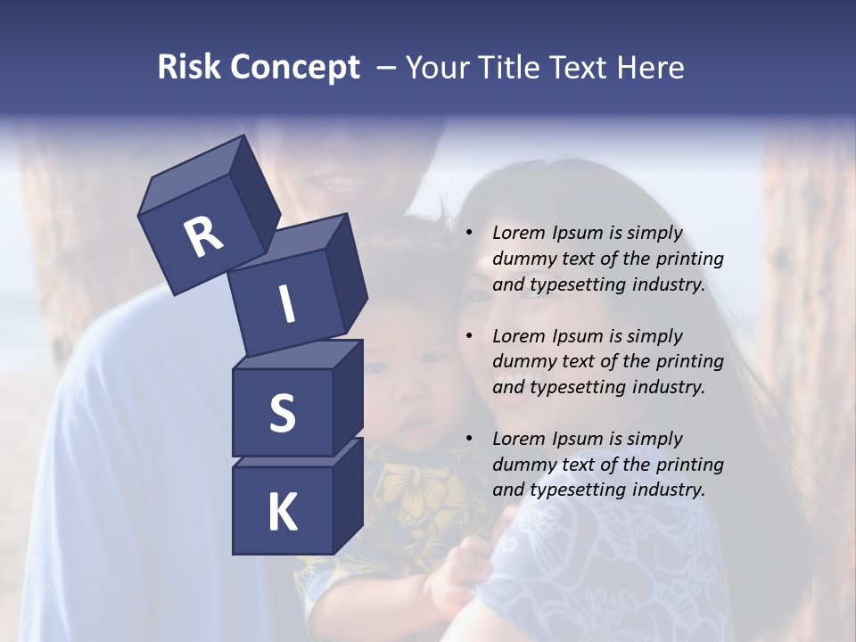 Young Asian Family PowerPoint Template