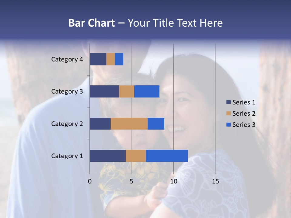 Young Asian Family PowerPoint Template