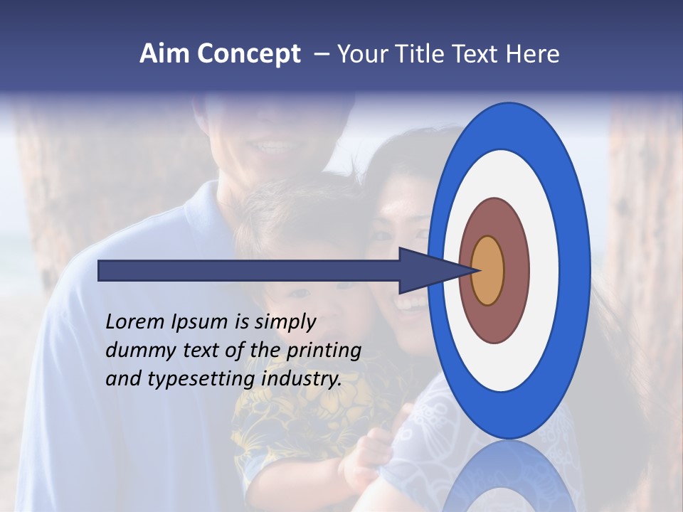 Young Asian Family PowerPoint Template