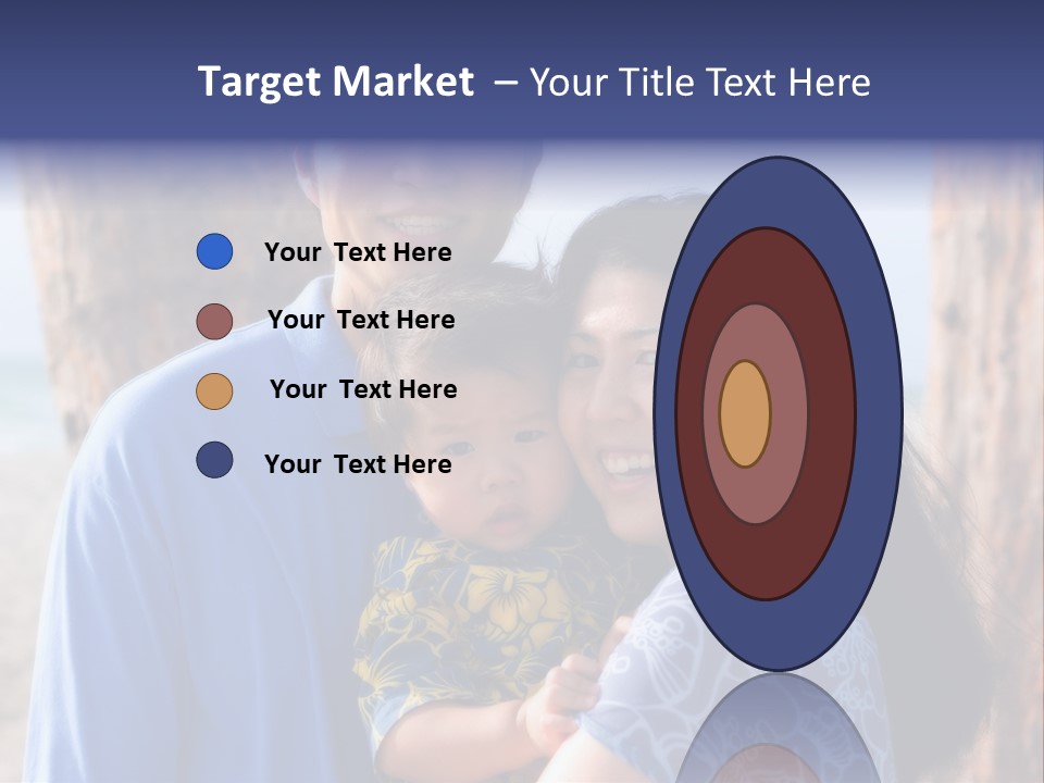 Young Asian Family PowerPoint Template