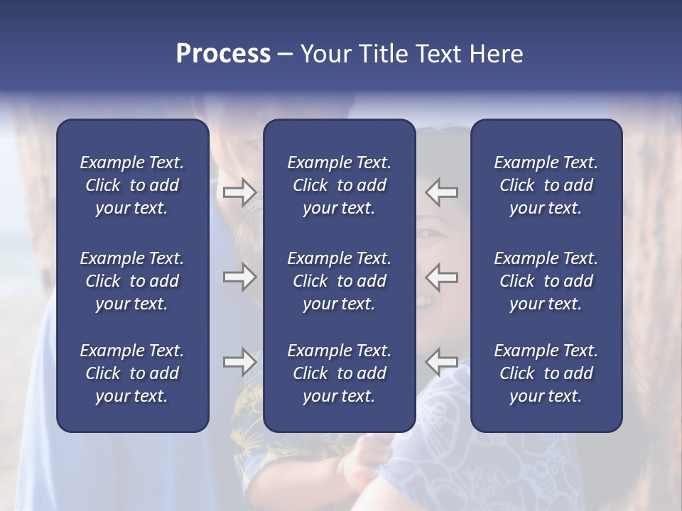 Young Asian Family PowerPoint Template