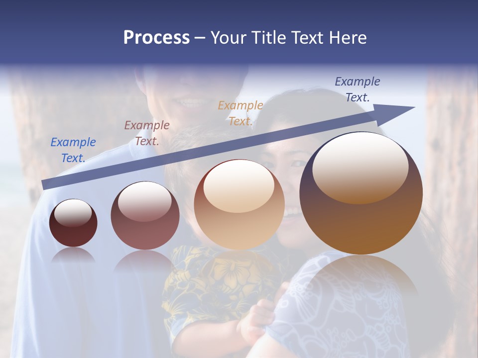 Young Asian Family PowerPoint Template