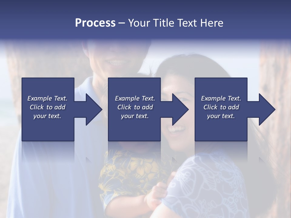 Young Asian Family PowerPoint Template