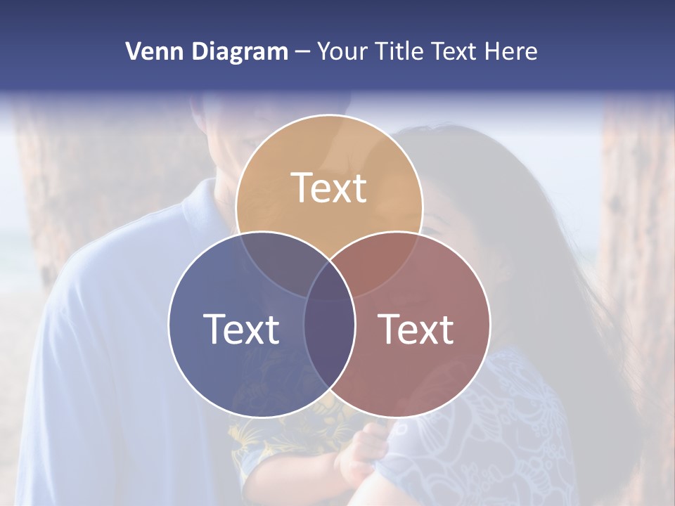 Young Asian Family PowerPoint Template