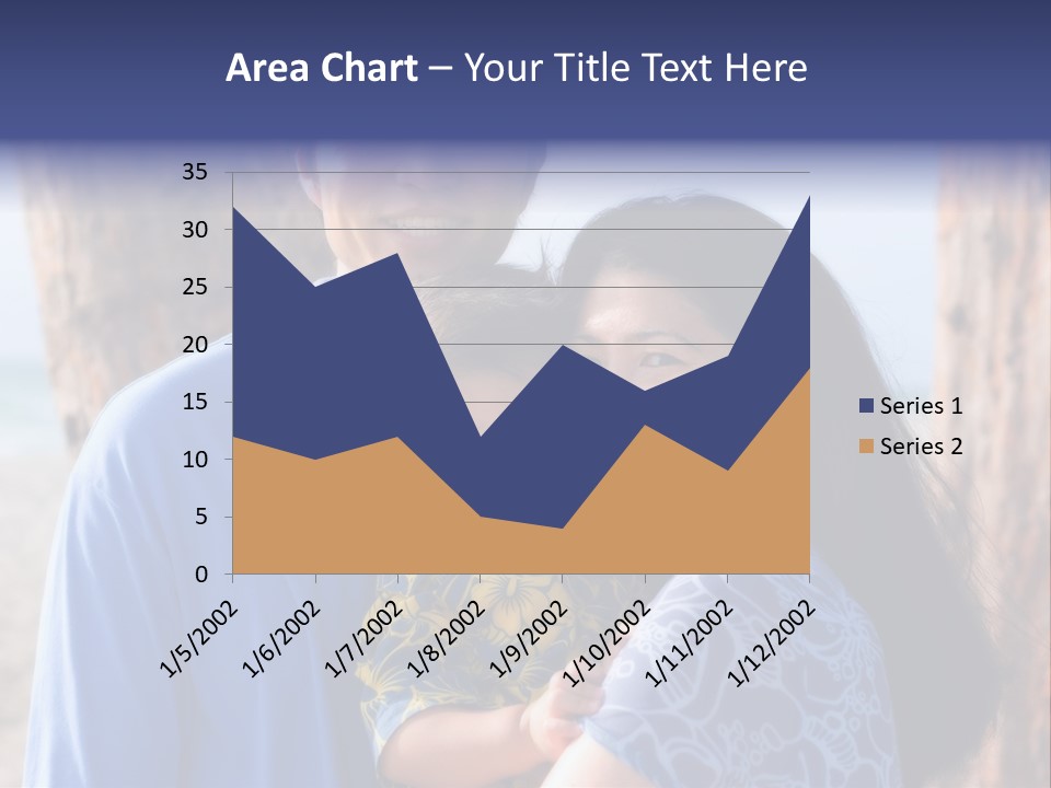 Young Asian Family PowerPoint Template