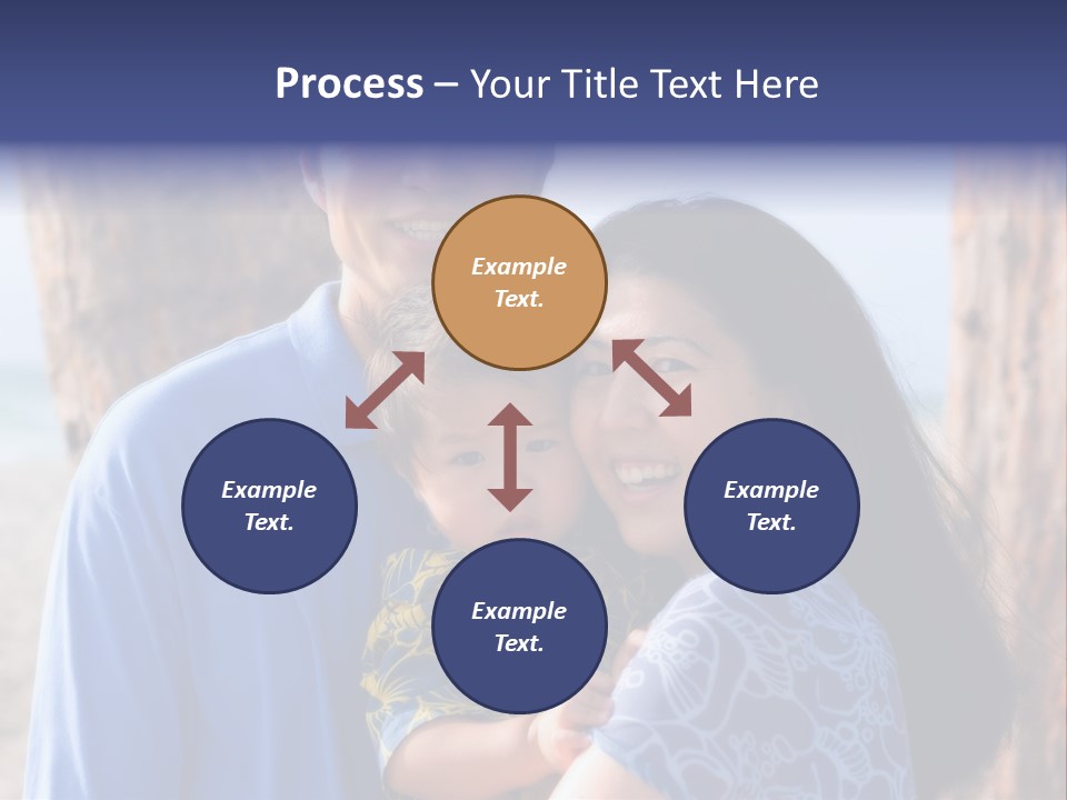 Young Asian Family PowerPoint Template