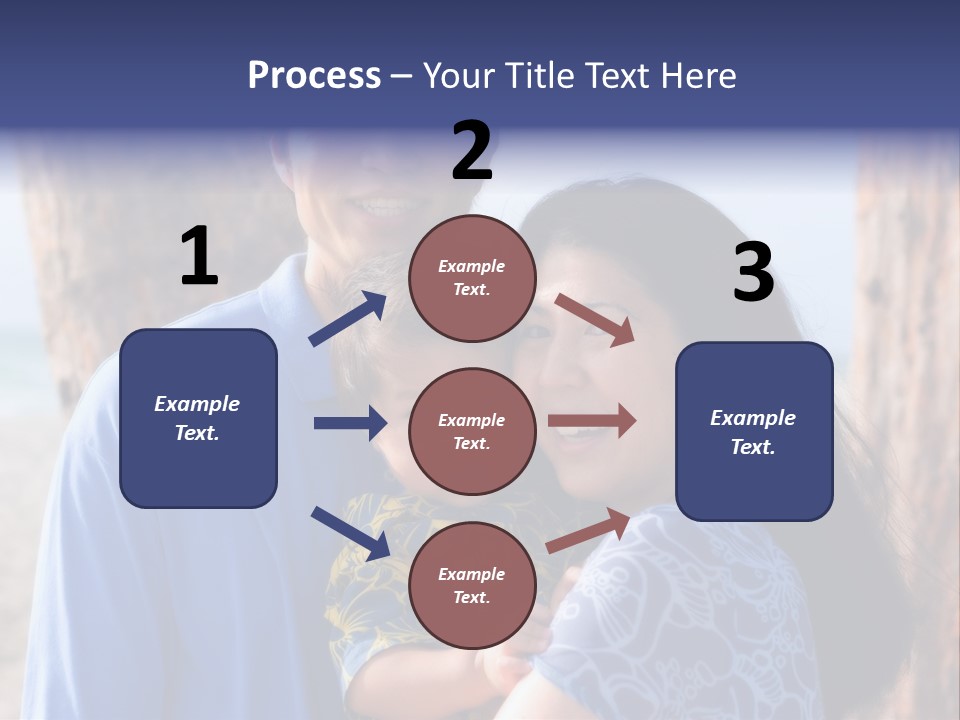 Young Asian Family PowerPoint Template