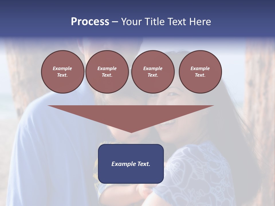 Young Asian Family PowerPoint Template